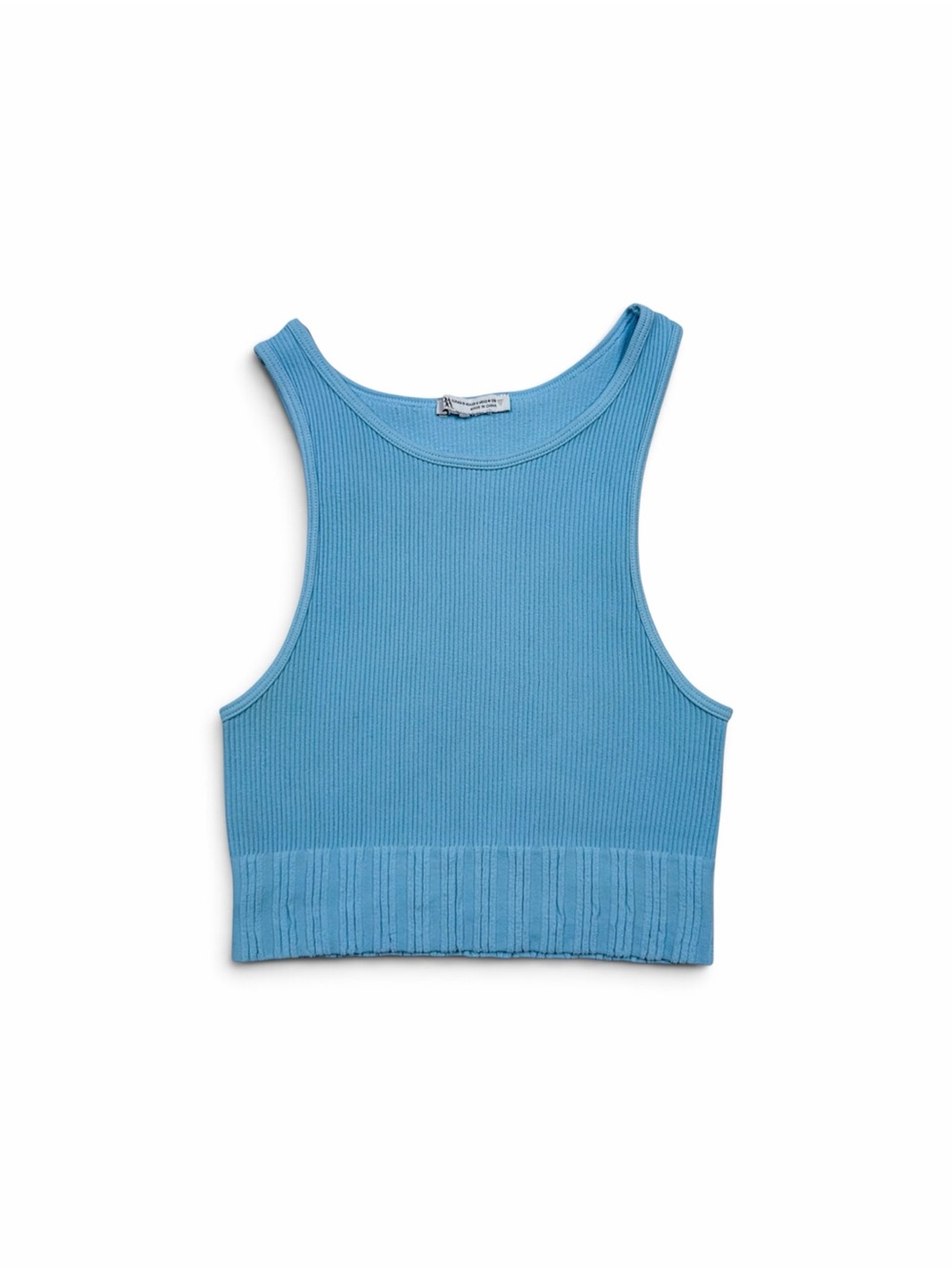 Zara Seamless High Neck Cropped Top